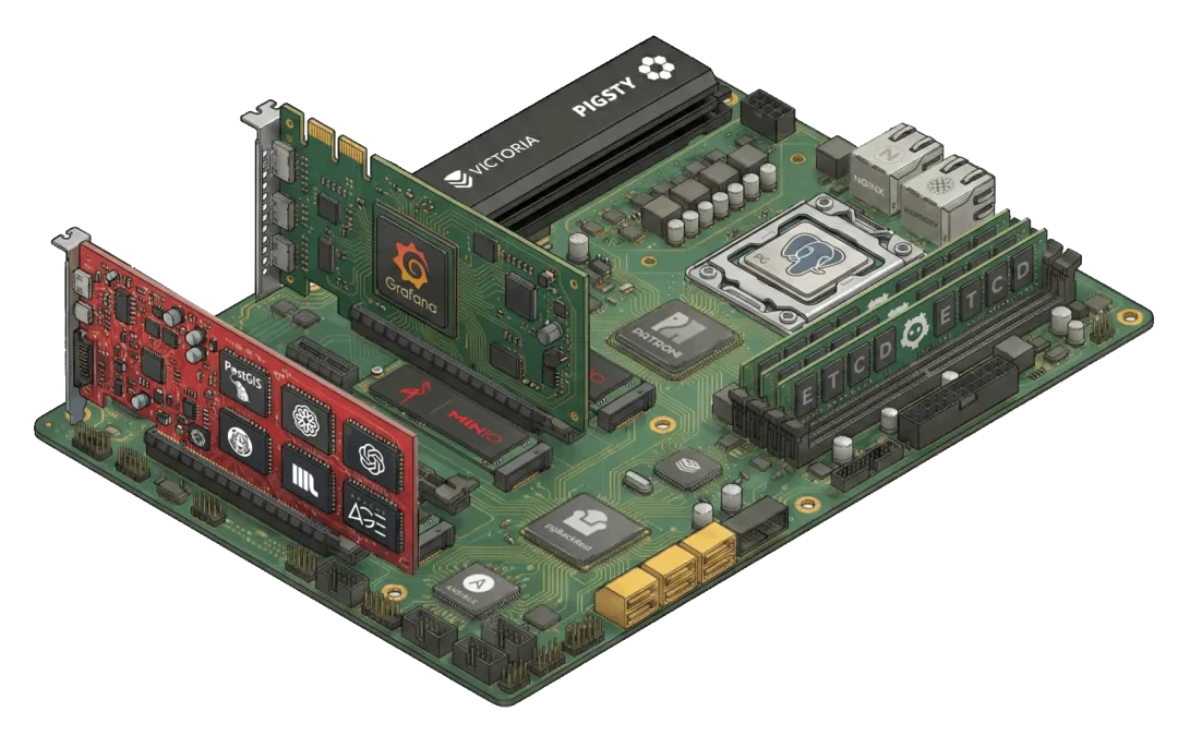 Pigsty’s complete data infrastructure stack